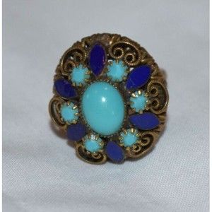 Handmade Vintage Inspired Adjustable Ring Sz 7